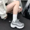 Zapatos Chunky para Mujer 2026 Nuevo Estilo Moda Versátiles Celebridad de Internet que Aumentan la Altura Bestseller Modernos Color Dopamina Casual Zapatos Deportivos