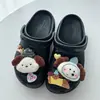 Zuecos de Perrito Feliz Accesorios Corazón Hebilla de Zapato DIY Flor de Zapato de Dibujos Animados Creativa Divertida Hebilla Desmontable Estéreo
