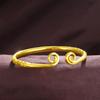Pulsera de latón chapada en oro, chapado al vacío, joyería de imitación de oro, suministro directo de fábrica, puesto, juego de pulseras de hechizo ajustadas