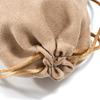 Bolsa directa de fábrica gamuza cordón bisel anillo de joyería almacenamiento bolsa de franela personalizado