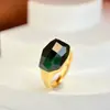 Anel Lipor Colorido de Cristal Original Joia Baoman Novo com Pedra Preciosa Lapidação Diamante Multifacetada com Fogo e Brilho Completos