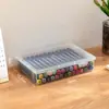 Caja de Almacenamiento para Papelería, Caja de Almacenamiento Transparente, Papelería, Pinceles, Plumas de Colores, Cajas de Almacenamiento Organizadoras y Apilables