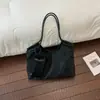 Shuai Mi Jia 2026 Modelo Nuevo Nicho Color Sólido Simple Estampado de Leopardo Casual Ligero Compras Diarias Viajes Bolso Tote