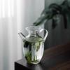 Imitación transparente de vidrio Song, tetera de té verde con mango de mano, vidrio resistente al calor, tetera chaise vintage para hervir, tetera song con mango de mano
