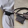 Riñonera de Cuero de Moda Estilo Coreano Ins para Niña Bolso Pequeño Versátil de Gama Alta Bolso Colgante de Cintura Exquisito para Chica Cool