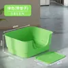 Bandeja de arena para gatos extra grande de estilo abierto, inodoro para gatos y perros, bañera de plástico anti-salpicaduras, artículos para mascotas estilo bañera para mascotas medianas y grandes