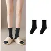 Calcetines de Maternidad Zhuji para Mujer, de Longitud Media hasta la Pantorrilla, Estilo Primavera y Otoño, Calcetines Largos Apilados, Calcetines de Maternidad para Combinar con Zapatos Pequeños de Cuero, Calcetines de Media Pantorrilla