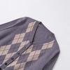 Exportación Transfronteriza Ropa de Mujer Otoño e Invierno 2025 Estilo Europeo y Americano Cuello Redondo Manga Larga Cardigan Acolchado de Punto Chaqueta para Mujer G82753