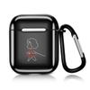 Adecuado para AirPods Apple Audífonos Inalámbricos Bluetooth 2da Generación Cubierta Protectora Antiadherente Gris Ins Lindo Dibujo Animado Trendy