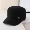 Boné de Baseball Quente Masculino de Inverno, Protetor de Orelha Casual à Prova de Frio, Chapéu de Algodão Espesso para Uso Externo para Meia-Idade e Idosos