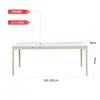 Mesa e Cadeiras de Jantar Externas Nórdicas, Conjunto de Três Peças Simples de Cadeira de Rattan para Pátio, Móveis de Exterior, Estilo Minimalista Moderno de Ardósia