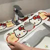 Bonita Alfombrilla Drenante Kt para Grifo, Suave de Barro de Diatomeas para Lavabo, Alfombrilla Absorbente para Encimera de Cocina, Borde de Baño, Rápido