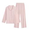 Ropa de estar por casa térmica de terciopelo de alta gama para mujer Otoño e Invierno, Forrada de polar, Engrosada, Generadora de calor, Pijama de manga larga y pantalón largo, Se puede usar en exteriores
