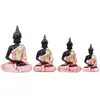 Estatuas de Buda Estilo Sudeste Asiático Adornos Artesanías de Resina Restaurante Tailandés Bronce Imitación Estatua de Buda Durmiendo Adornos de Buda Sentado