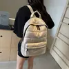 Nueva y popular mochila de algodón para mujer, informal, combinable, de gran capacidad, ligera y con gran capacidad.