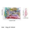 Clips para Papel con Notas Musicales de Colores Transfronterizos, Clips para Papel Musical Recubiertos de Plástico, Marcadores de Libros de Oficina, Papelería, Clips para Papel de Metal al por Mayor