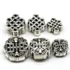 Aleación de plata de Xizang nudo chino Fu Lu Shou trasero Nube Buda cuentas pulsera cuentas espaciadores trasero Nube accesorios de joyería DIY al por mayor