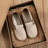 Novidade de Primavera Estilo Antigo Sapatos de Pano de Pequim Antigo para Mulheres, Confortáveis Antiderrapantes Fivela de Metal Casuais Retrô Estilo Birkenstock Sola Macia Sapatos Individuais Atacado