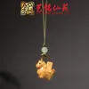Accesorios de Madera Maciza Tallada de Caballo del Zodiaco Volador Cadena para Teléfono Móvil Colgante Yiming Xianyuan Llavero Creativo de Caballo de Sándalo