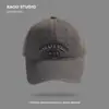 Boné de Baseball Bordado 3D para Mulheres, Mesmo Estilo, Ampliado e Aprofundado, Estilo de Rua, Look de Casal, Emagrecimento Facial, Boné de Baseball Masculino Atacado