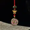 Cordón para Teléfono Móvil Original Tejido a Mano Ocho Santos Patronos 1.5 Thangka Pintado en Oro Colgante para Teléfono Móvil Colgante para Bolso Unidad USB