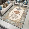 Alfombra de cachemira para sala de estar estilo étnico retro transfronterizo de Amazon, sofá, dormitorio, alfombra plegable lavada