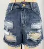 Shorts Vaqueros Europeos y Americanos Transfronterizos de Tallas Grandes, Modernos Shorts Rasgados No Elásticos Deshilachados para Mujer, Hot Pants para Mujer, Directo de la Fábrica Fuente