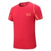 Camiseta deportiva para hombre y mujer, ropa deportiva de fitness, ropa deportiva transpirable, top de cuello redondo, manga corta, manga corta, traje de grupo