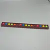 Regla de Silicona Flexible Color Caramelo Triángulo Creativo para Alivio del Estrés Regla Educativa de Burbujas Transportador Regla Recta para Alivio del Estrés