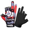 Guantes de Pesca para Hombres y Mujeres, Seda de Hielo, Protección UV, Compatibles con Pantalla Táctil para Conducir y Ciclismo, Diseño de Dos Dedos para Reparto, Protección Solar, Protección Antideslizante