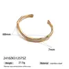 Collar Taina Acero Inoxidable Europeo y Americano Lujo Ligero Nicho Chapado en Oro 18K Juego de Joyería de Moda Simple Acero de Titanio Transfronterizo