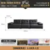 Sofá Modular de Guangdong Foshan con Respaldo Ajustable Móvil Fila Recta Cuadrada Piel Genuina de Primera Capa Bloque de Tofu Sofá Retráctil