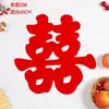 Terciopelo de Hierba Rojo Completo Autoadhesivo Manualidades Suministros para Bodas Calidad de Precisión Láser Innovadores Pegatinas para Puertas y Paredes con Palabras Felices