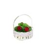 Estilo Pastoral Cesta de Tecido Portátil Borda de Renda Ornamentos de Presente de Acompanhamento de Casamento Ornamentos de Flores Cesta de Ornamentos de Flores Fábrica Direta Acampamento