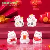 Figuritas de gato de la suerte en miniatura, creativas y adorables para la buena fortuna - Accesorios decorativos DIY para coches, escritorios y otros espacios pequeños
