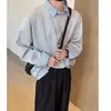 Sudadera elegante tipo dos piezas con cuello de camisa para hombre, estilo urbano, fresca y moderna, nuevo cuello camisero, top casual y versátil