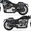 Coche muscular Wolf adecuado para Harley avance 117 bolsa lateral bolsa lateral caja lateral retro bolsa para casco con portaequipajes de liberación rápida
