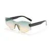 Óculos de Sol Raine Estilo Retro Europeu e Americano Irregular Olho de Gato para Homens e Mulheres, Estilo Personalizado com Tachas, Óculos de Sol com Proteção UV Cor Degradê Color-Blocking Estilo de Rua