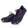Zapatos de playa de verano para niños transfronterizos, zapatos de natación de punto volador de corte bajo, zapatillas deportivas para fitness y running, zapatos para vadear y seguir arroyos, venta al por mayor de fabricante