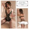 Mi Ke Lencería Sexy Traje de Cuerpo Ajustado Sexy Cremallera de Tracción Traje de Cuerpo Archivo Abierto Cuerpo Diversión 8530