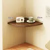 Estante de Pared, Estante Triangular, Estante de Almacenamiento Encima del Escritorio, Organizador para Libros y Papelería, Solución para Ahorrar Espacio