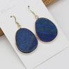 Piedra Natural piedra semipreciosa lapislázuli aretes colgantes aretes Accesorios para joyería DIY collar hecho a mano fabricación al por mayor