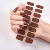 Pegatinas para Uñas con Purpurina de Color Sólido Sin Hornear Removibles Pegatinas para Uñas con Pegamento de Gelatina Suministro Directo de Fábrica Origen Seguras para Mujeres Embarazadas