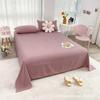 Sábanas de Cama al Por Mayor Ropa de Cama de Color Puro Sábanas de Cama Producto Único B&B Hotel Dormitorio Escuela Soporte al por Menor Dropshipping