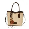 Bolso de Mano de Felpa Gamuzada para Mujer 2026 Nuevo Otoño Retro Commute Bolso de Hombro Único Bolso Cubo Cruzado Maillard