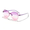 Nuevas Gafas de Sol de Una Pieza de Colores Caramelo Transfronterizas para Niños de Rain, Estilo Callejero Lindo para Bebé, Gafas de Sol Versátiles