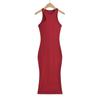Vestido chaleco asimétrico de temperamento maduro ligero estilo francés para mujer, verano, hombro estrecho, sexy, elástico alto, tubo, línea A, vestido de chica hot