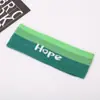 Diadema Deportiva de Color Sólido Popular Transfronteriza Europea y Americana de Amazon Diadema de Punto Rayada para Yoga Pañuelo para la Cabeza Ancho de Alta Elasticidad