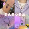 Pulsera de Amor Termocromática Collar para Mujer Estilo Ins Diseño de Nicho de Moda Novia Estudiantes Fresco y Dulce