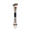 Pincel Foundation Blush Dupla Face Transfronteiriço Três Cores Cerdas Macias Pincel para Pó Solto Pincel para Contorno Pincel Dupla Face Ferramentas de Beleza para Comércio Exterior